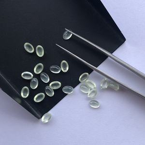 3mm 4mm 5mm pierre de Prehnite naturelle lisse ovale calibré cabochons en vrac au prix d'usine de gros fabricant en ligne Alibaba - Product Image 1