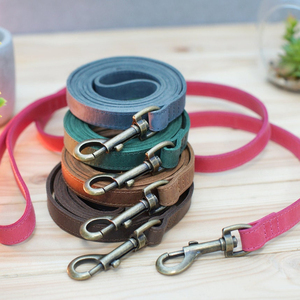 Leather <b>Dog</b> <b>Leash</b>, Personalized <b>Dog</b> <b>Leash</b> with Handle, Custom Pet <b>Leash</b> for <b>Dogs</b>, <b>Dog</b> <b>Leash</b> 5FT, <b>Dog</b> Lead Leather, Gift for <b>Dog</b> - Product Image 1