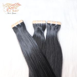 Bande alignée sur les cuticules vierges 100% dans les extensions de cheveux couleur naturelle pleine longueur 8-32 pouces Remy Grade cheveux crus vietnamiens - Product Image 2