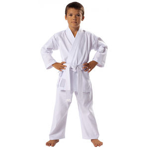 Uniforme de Karate Ligero para Niños con Logotipo Personalizado, 100% Algodón o Algodón/Poliéster, Conjuntos Cortos con Logotipo Personalizable, Servicio OEM - Product Image 1