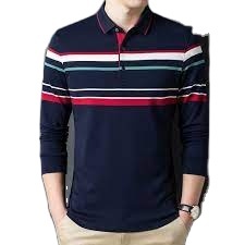 Polo à manches longues pour hommes, à la mode, décontracté, 100% coton, vente en gros OEM orienté vers l'exportation, qualité, logo personnalisé, prix bon marché - Product Image 3