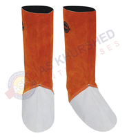 Protège-jambes en cuir de vachette pour soudeur, couvre-chaussures de protection pour soudage TIG MIG, fabricant OEM
