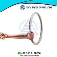 Meilleure Qualité GOLDEN Étrille à Bucles Personnalisée Modèle GSIB-100506 Vente en Gros Usine Étrilles pour Chevaux Instruments Vétérinaires Fabriqués