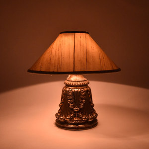 Traditional Brass Table Lamp With Ornate Design For Living Room Indoor Decor - Product Image 2
