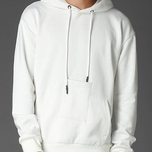 Sweat à capuche 100% coton pour hommes de qualité supérieure avec motif imprimé de poches pour le sport d'automne - Product Image 5