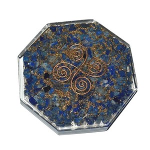 Lapis Lazuli Healing <b>Orgonite</b> Vastu Plate - Product Image 1