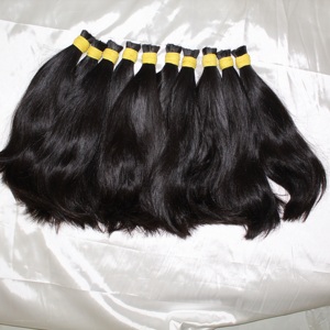 Bulk Double Drawn Virgin Remy Hair Vietnamese Straight Raw Material - Product Image 1