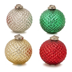 New Design Luxury 4.25 Inch Glass Ornaments Available Custom Color - Product Image 1
