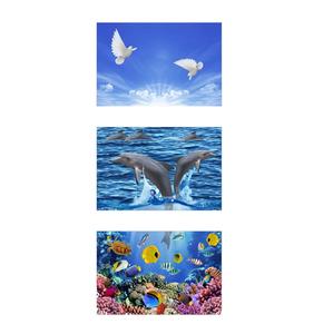 Color Rosa bebé con azulejos de pared esmaltados de cerámica de baño de diseño 3D 300x450mm - Product Image 4