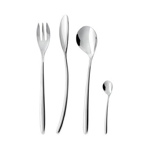 Cubiertos de metal de acero inoxidable Juego de cubiertos de mesa Cubiertos de buena calidad Cubiertos de metal de acero inoxidable Diseño de grabado - Product Image 5