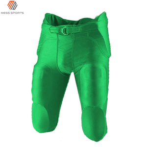 Ensemble de maillot de football américain bleu personnalisé pour homme avec numéro 24, col en V, manches courtes, pantalon en mesh pour adultes - Product Image 5