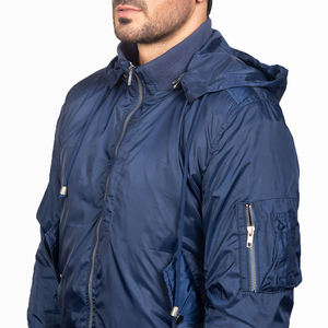 Veste de course à col montant personnalisée pour hommes OEM Service Bomber brodée en satin, vêtements coupe-vent neuf - Product Image 4