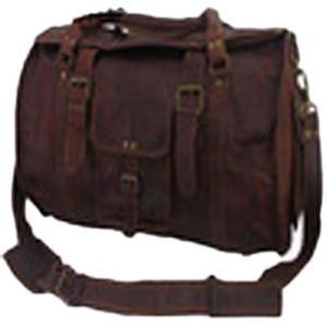 LOWELL CRAFT Bohemian <b>Leather</b> Weekender Duffel <b>Bag</b> Adjustable Strap Buckle Closure Travel Unisex 20-35L Durable Light Weight - Product Image 1