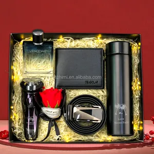 Electric shaver + rose + belt + perfume + wallet + temperature display vacuum flask marketing gifts products for promotion