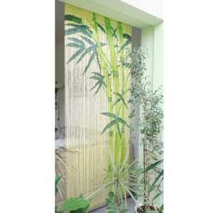 Haute Qualité Perlé Porte Fly Extérieur Rideaux Bambou Écologique Personnalisé Porte Décoration Intérieur Rouleau Personnaliser pour Fenêtre - Product Image 4