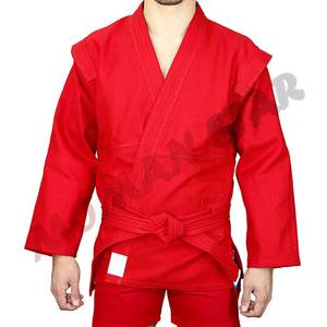 ชุดยูนิฟอร์มซามโบคุณภาพสูง OEM พร้อมโลโก้แบรนด์ตามสั่ง สำหรับศิลปะการต่อสู้ ผลิตจากผ้าฝ้าย 100% สำหรับผู้ใหญ่ทั้งชายและหญิง ตอบสนองความต้องการของคุณ - Product Image 6