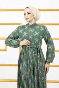 Nouvelle saison robes modestes islamiques pour femmes Abaya caftan tunique Kimono Hijab en soie ethnique dubaï arabe mode musulmane qualité turque - Product Image 3