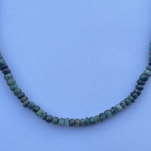 6mm 8mm 10mm Natural precioso verde esmeralda suave Rondelle cuentas de piedras preciosas collares pulseras joyería de tendencia en línea - Product Image 5