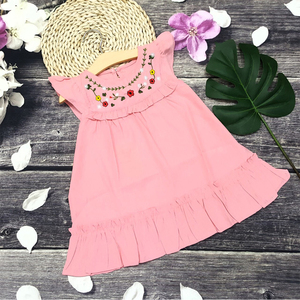 Vestido de verano de lino y algodón para niña, ropa de boutique para niño, vestidos de fiesta - Product Image 4