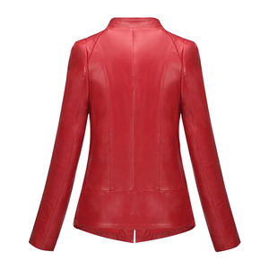 Vestes en cuir véritable pour hommes de haute qualité, couleur personnalisée, taille personnalisée, col montant en toile, respirantes, logo personnalisé - Product Image 3