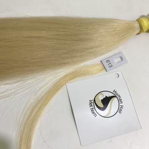 Thick Bottom Remy Hair Extensions Blonde Bundle Weft 613 Color Human Virgin Remy Hair from HUMAN HAIR VIETNAM - Product Image 5