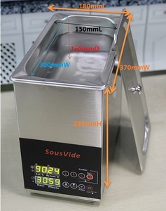 Huevo cocina intacto tanque de acero inoxidable No calentador dentro todo tanque incluso climatizada 6L tipo recto Sous Vide comercial Cocina - Product Image 3