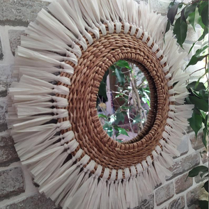 Macrame Mirror Decoration Living Room <b>Arch</b> Mirror Compact Mirror Home Decor Accessories - Product Image 1