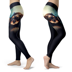 Qualité supérieure séchage rapide femmes XL taille Style décontracté à motifs tricoté Leggings respirant mi-taille bout à bout sans couture - Product Image 1