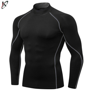 Chemise de Compression pour hommes, à manches longues, tissu imprimé par Sublimation, séchage rapide, collection 2020 - Product Image 2