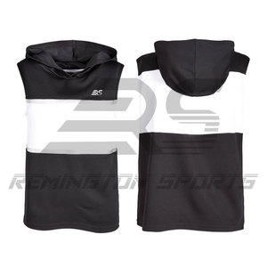 <b>Men's</b> Clothing Hot Selling Sleeveless Hoodie Street Wear Custom Logo Design <b>Men</b> Sleeveless Hoodie - Product Image 1