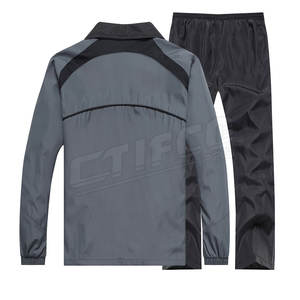 Ensemble de survêtements de gym ajustés sur mesure coton léger/polyester grande taille dernière conception pour la saison d'automne - Product Image 2