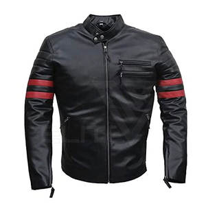 Veste de moto en cuir respirante sur mesure pour hommes Concevez vos propres vêtements de course - Product Image 1