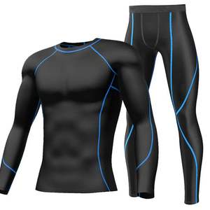 Wholesale Compression Pants Shirt Top Long Sleeve <b>Jacket</b> Set Suit Face Cover Gym Fitness Sets 5Pcs Men's <b>Workout</b> Clothes - Product Image 1