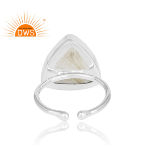 แหวนพลอยทับทิมแท้สีทองแท้925เงินแท้ปรับขนาดได้คอลเลกชันคลาสสิก - Product Image 4