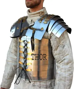Kostum Ksatria Yunani Lorica Segmenta Armor, Kostum Legionnaire, Ksatria Yunani, Baju Zirah Roman