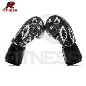 Guantes de Boxeo de Piel Sintética PU Personalizados con Logotipo, Cierre de Velcro, Tallas 8oz-18oz - Product Image 5