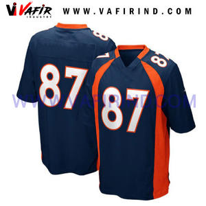 Conjunto de camiseta de fútbol americano para hombres, mujeres y niños, uniforme de sarga transpirable, diseño sublimado personalizable para jugadores de todas las edades - Product Image 3