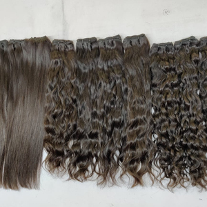 Extensiones de cabello humano con cutícula DE LA India, máquina alineada, pelo Remy Virgen sin procesar, ondulado y sedoso, el mejor precio, 100% - Product Image 2