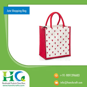 Bolsa de yute hecha a mano con cremallera y Asa multiusos de diseñador elegante, la última bolsa de Yute natural con características biodegradables a la venta - Product Image 2