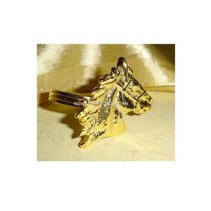 Anillo de plata Vintage con cabeza de caballo para servilletas, hebilla de lujo personalizada para fiesta de boda, gran oferta - Product Image 1