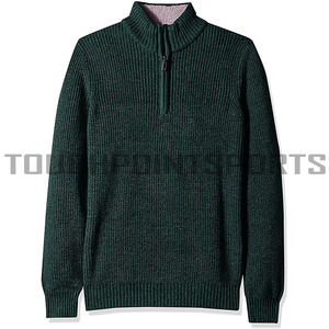 Pull en coton 100% tricoté à la main, col rond uni gris, pour homme, hiver/printemps, logo personnalisé en usine - Product Image 3