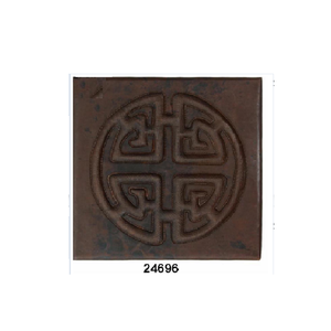 Tuile de mur de cuivre antique avec la conception de relief pour l'appartement et la villa à la maison d'hôtel - Product Image 1