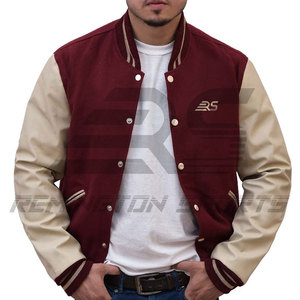 Custom Wholesale <b>Men</b> Varsity <b>Jackets</b> Letterman <b>Jackets</b> Custom Baseball Letterman Varsity <b>Jacket</b> - Product Image 1