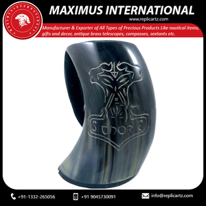 Mug Viking en Corne, Tasse Médiévale, Chope à Bière, Mug à Café, Vaisselle Rustique avec Emballage Rembourré pour Bar à Domicile ou Cadeau - Product Image 6