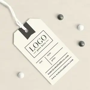 OEM In Logo May Mặc Treo Thẻ/Sản Phẩm Tùy Chỉnh Quần Áo Phụ Kiện May Mặc Swing Hang Tag