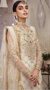 Costume brodé noir de qualité supérieure, 4 pièces, style Kurti, pakistan, Salwar, Kameez - Product Image 4