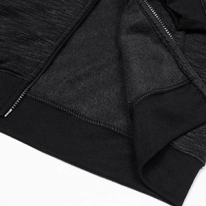 Sweat à capuche en molleton tricoté 100% coton pour homme, fermeture éclair complète, Logo de marque personnalisé - Product Image 6