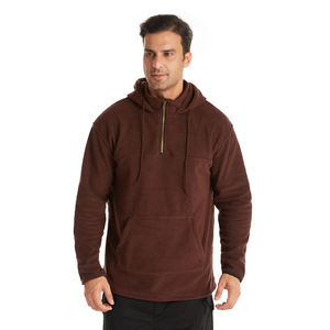 Sweat à capuche pull-over pour hommes en polyester 100% coton de haute qualité personnalisé imprimé bricolage OEM Logo teint uni pour l'hiver - Product Image 4