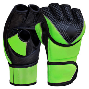 High quality youth fitness half finger pu leather mma kick boxing gloves for heavy bag - Product Image 1