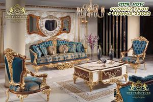 Conjunto de muebles de salón de diseño italiano tallado pesado, elegante, de colección real, conjunto de sofá para vestíbulo - Product Image 4